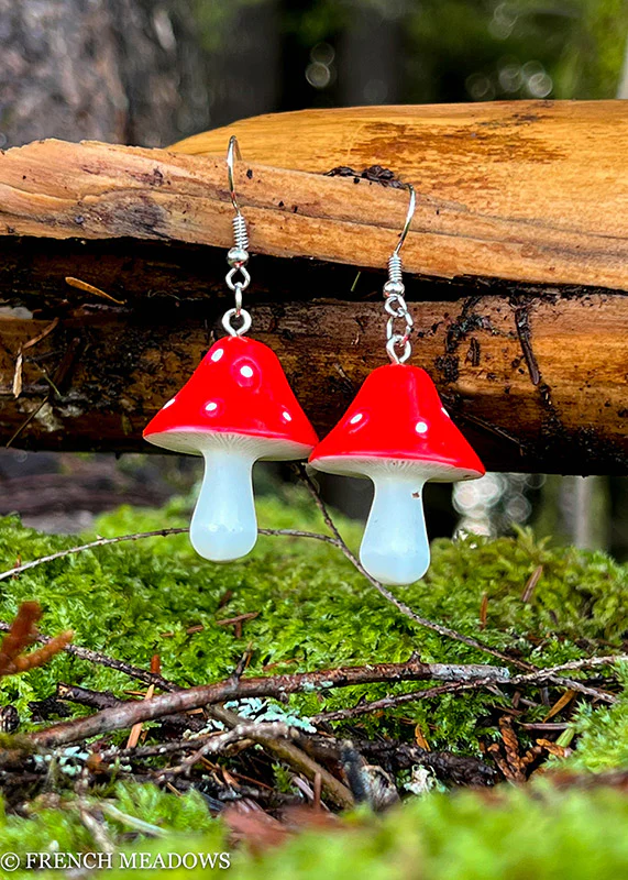 Amanita Mushroom Earrings - Image 6