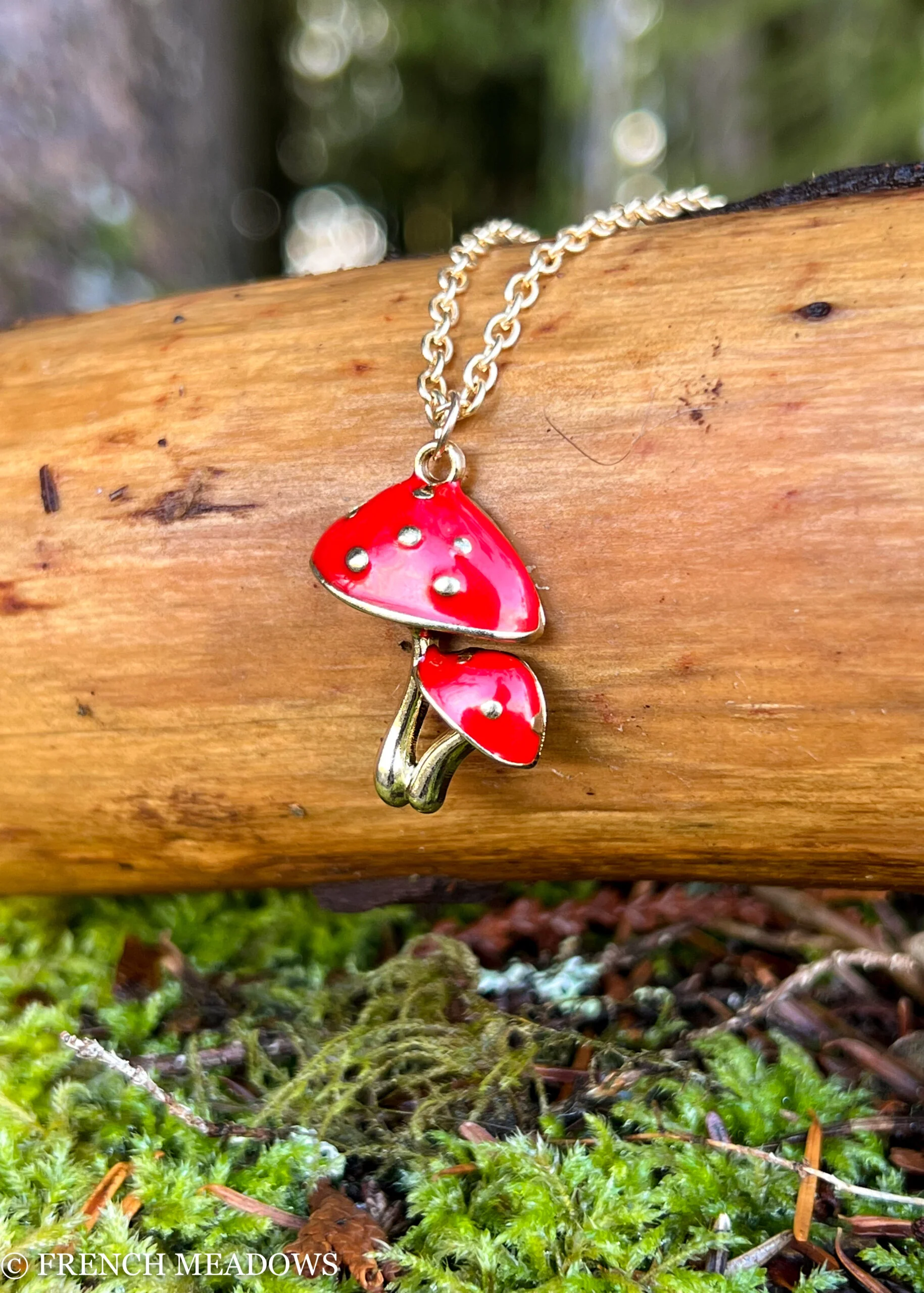 Amanita Mushroom Necklace - Image 5