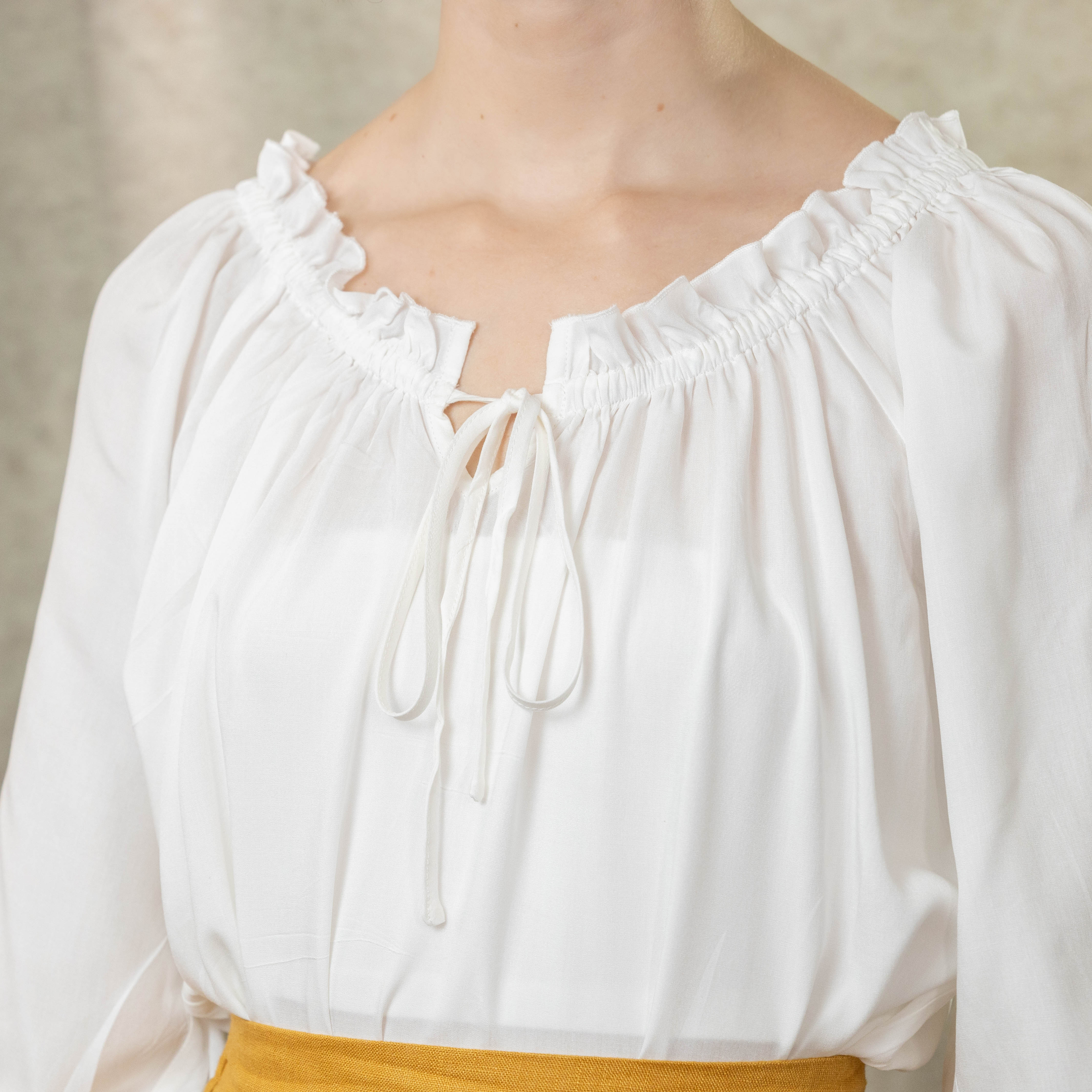 Cotton Peasant Blouse - Image 3