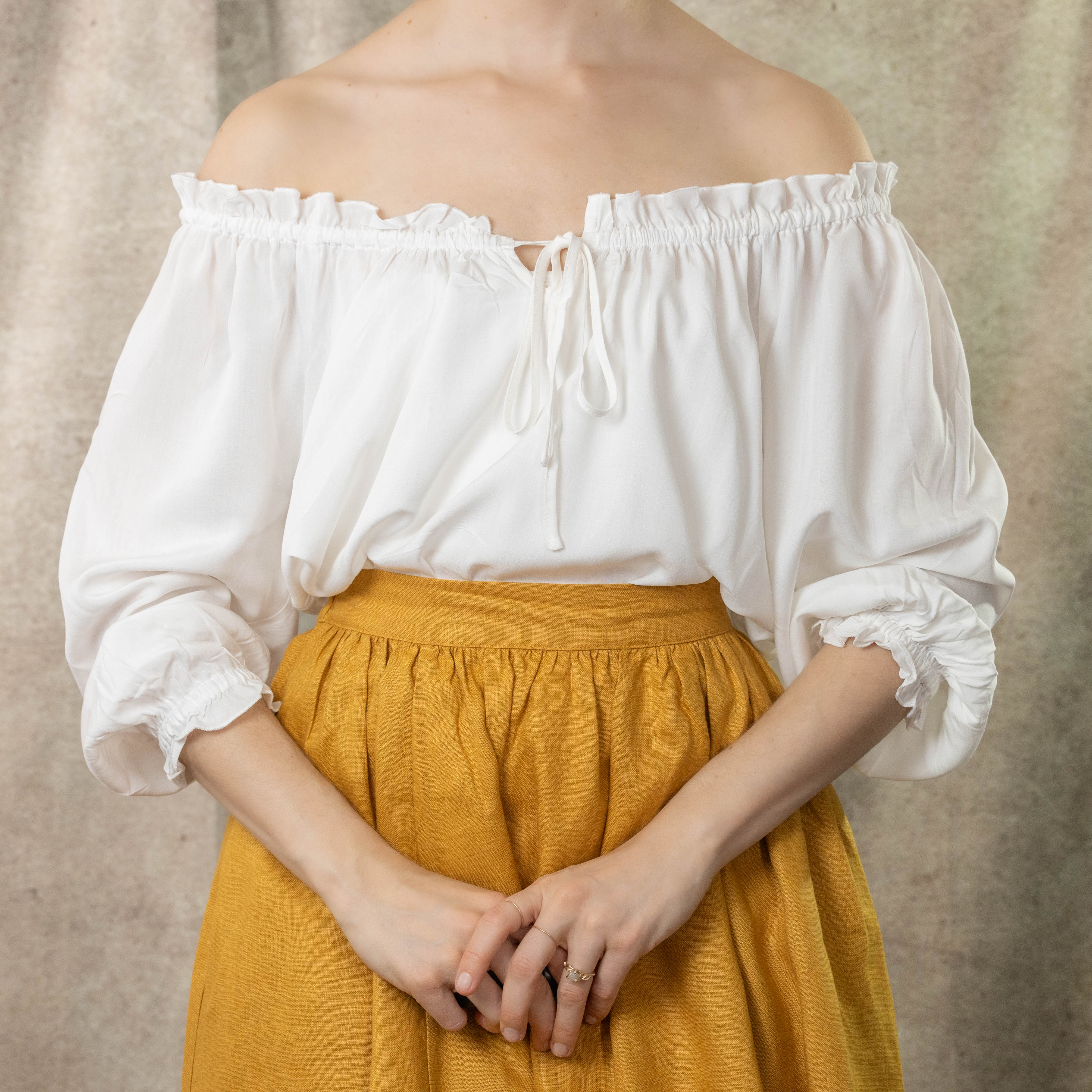 Cotton Peasant Blouse - Image 5
