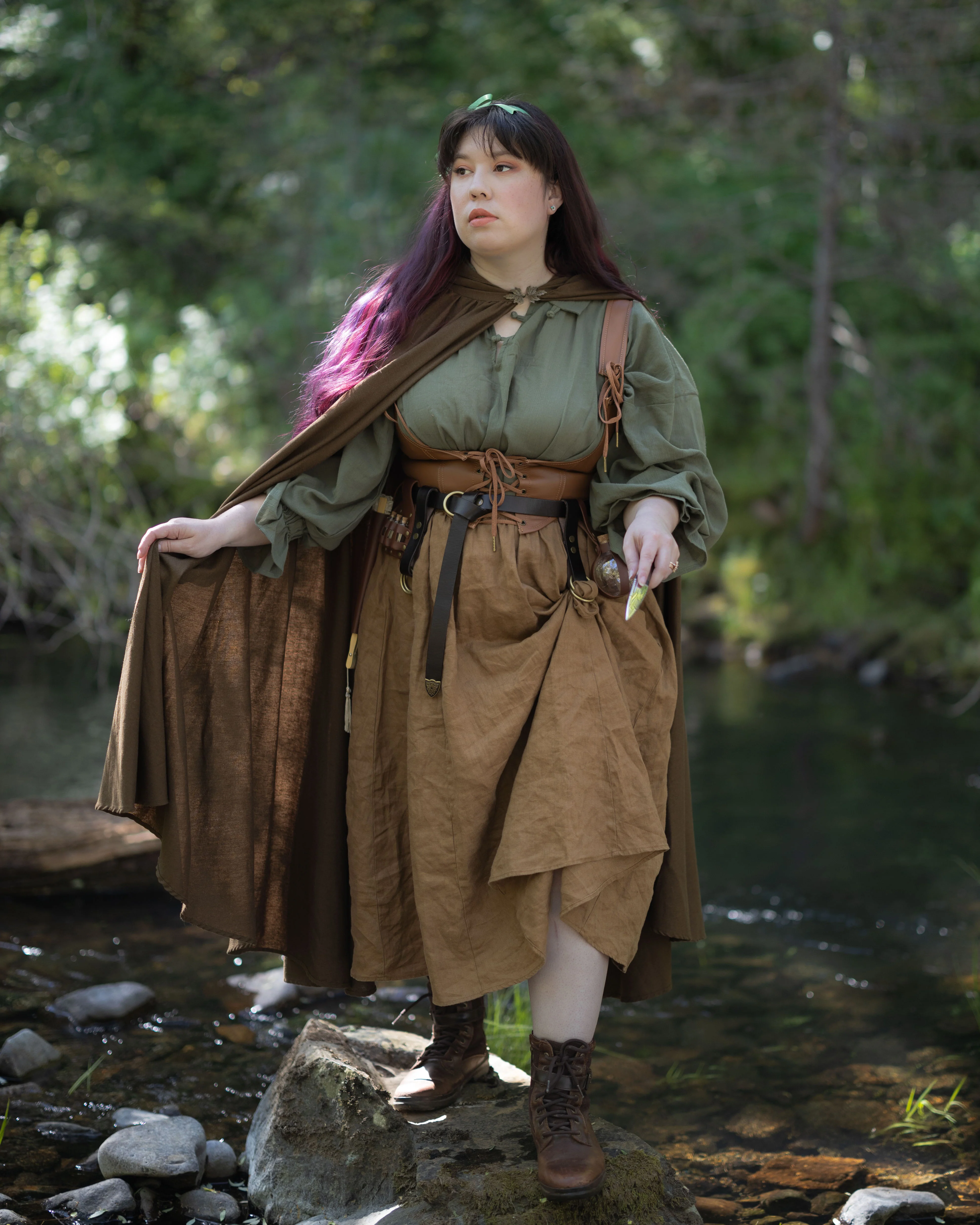 Linen Renaissance Cloak - Image 20