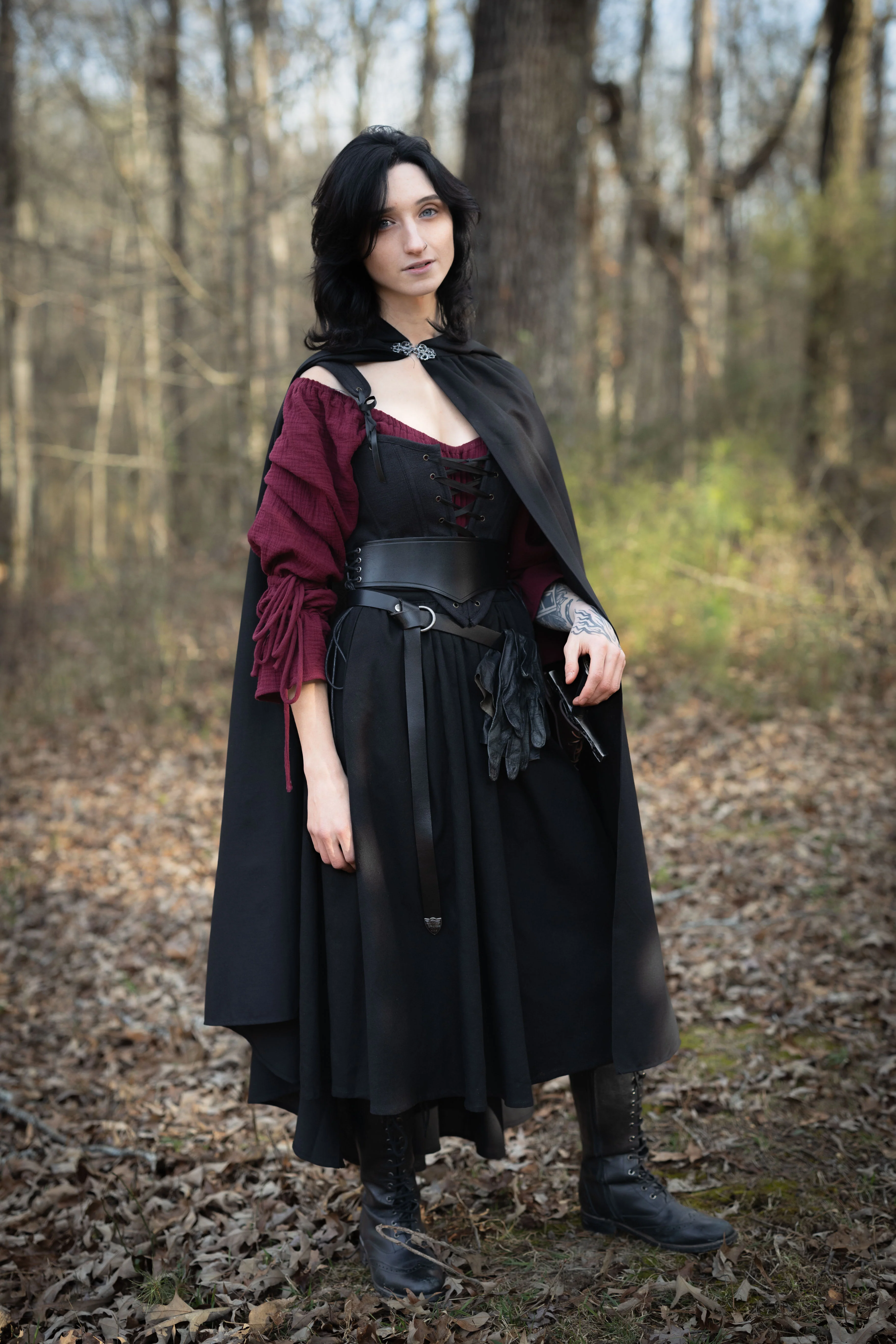 Linen Renaissance Cloak - Image 11