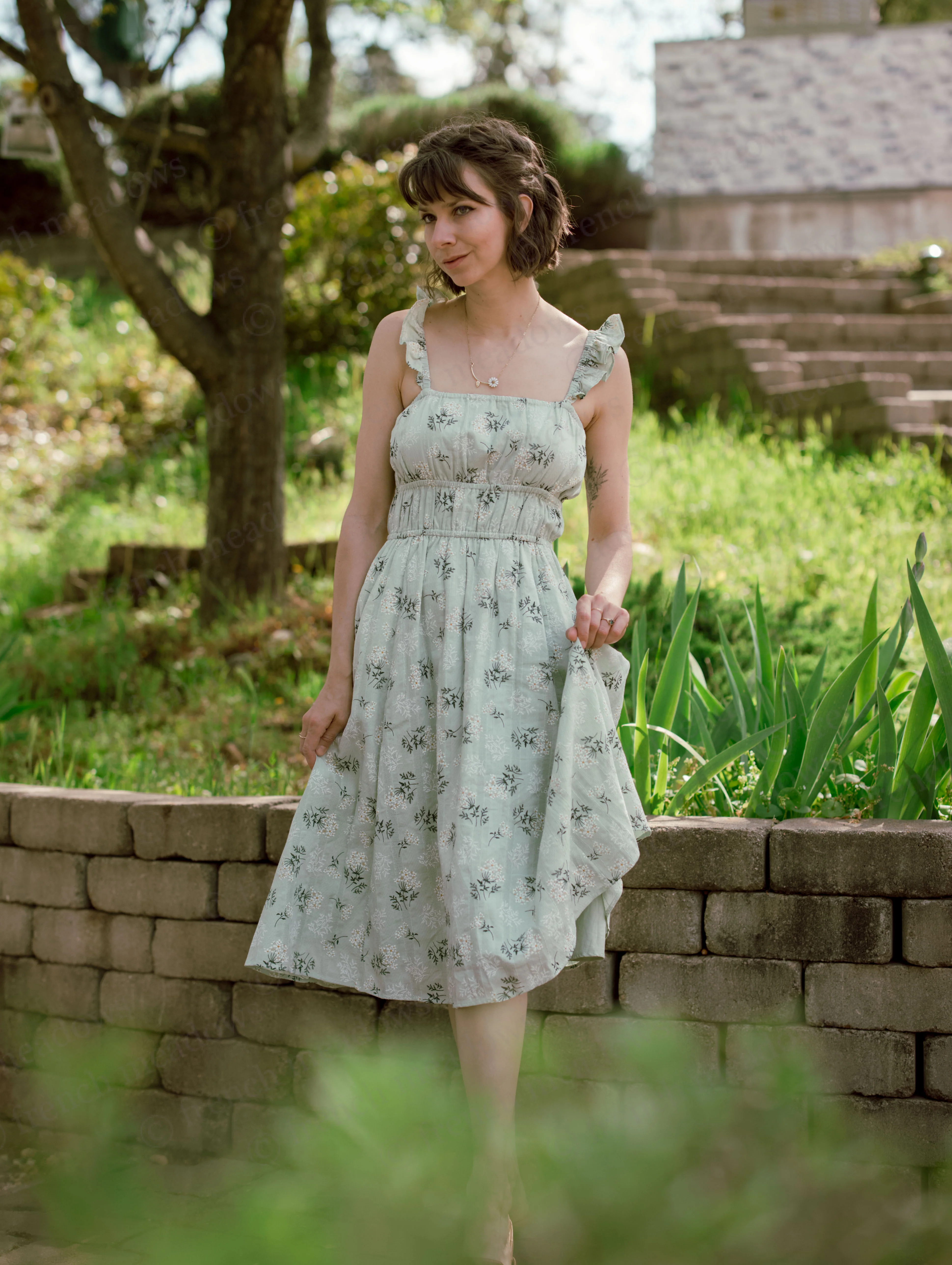 Floral Milkmaid Dress - Image 3
