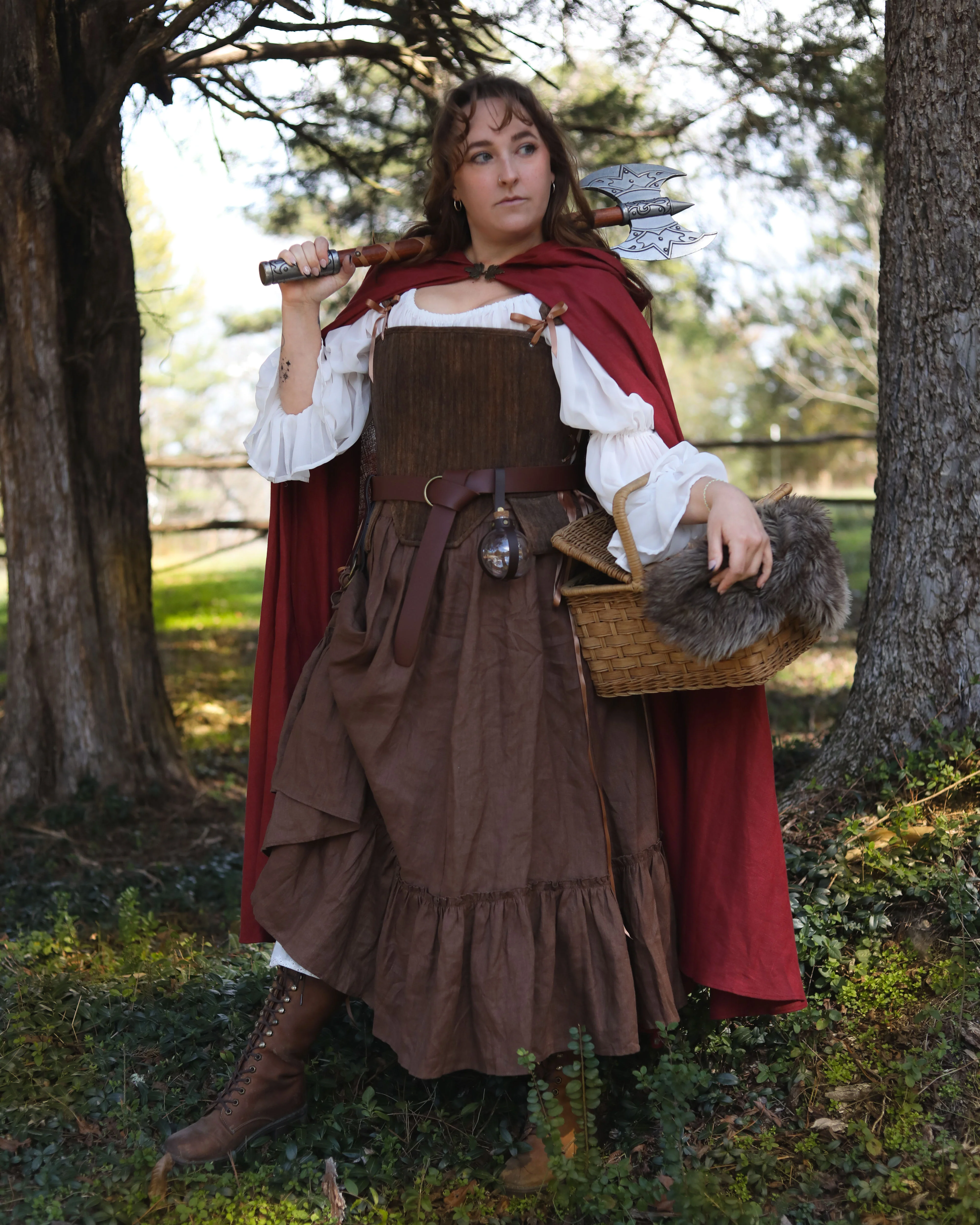 Linen Renaissance Cloak - Image 23