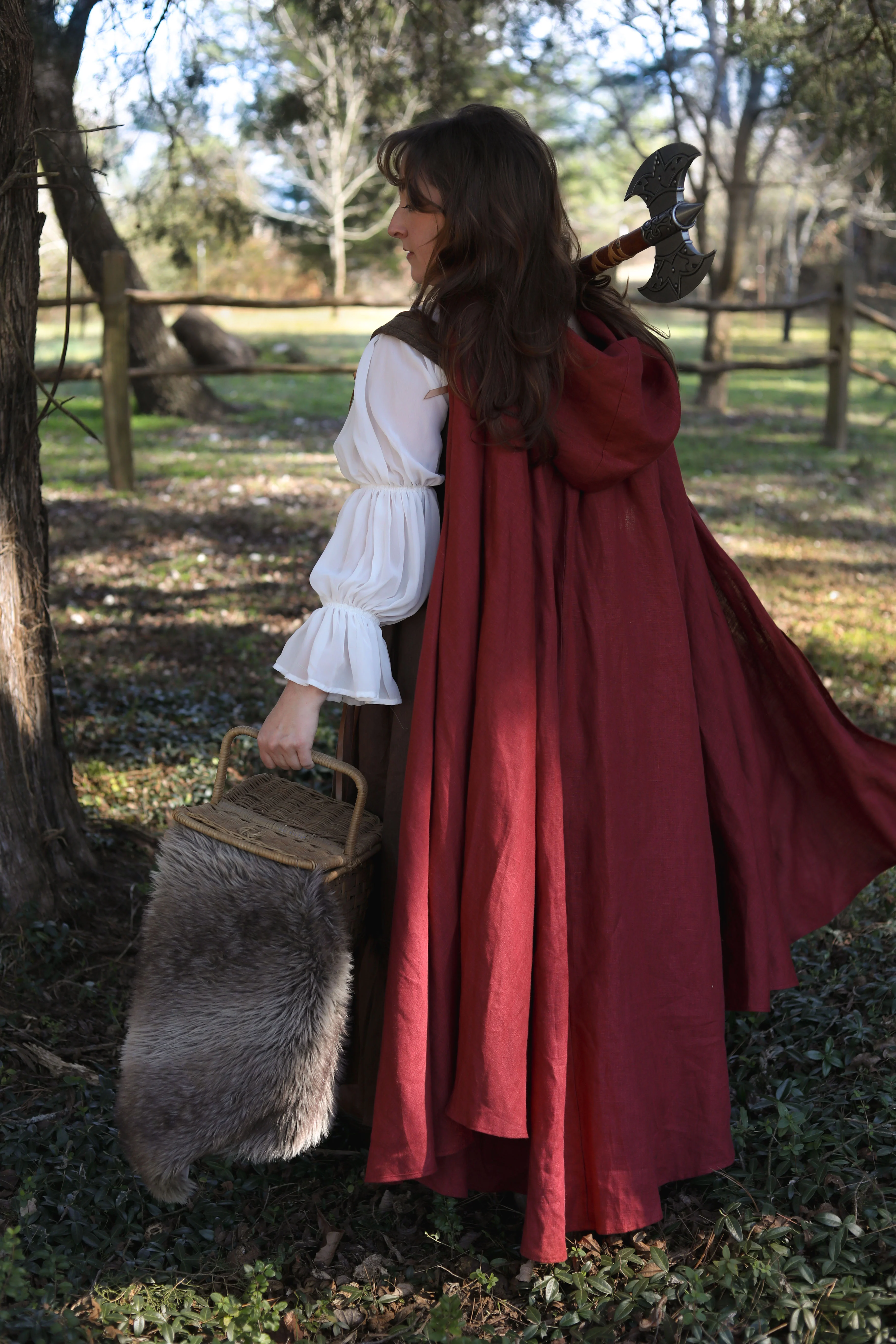 Linen Renaissance Cloak - Image 24