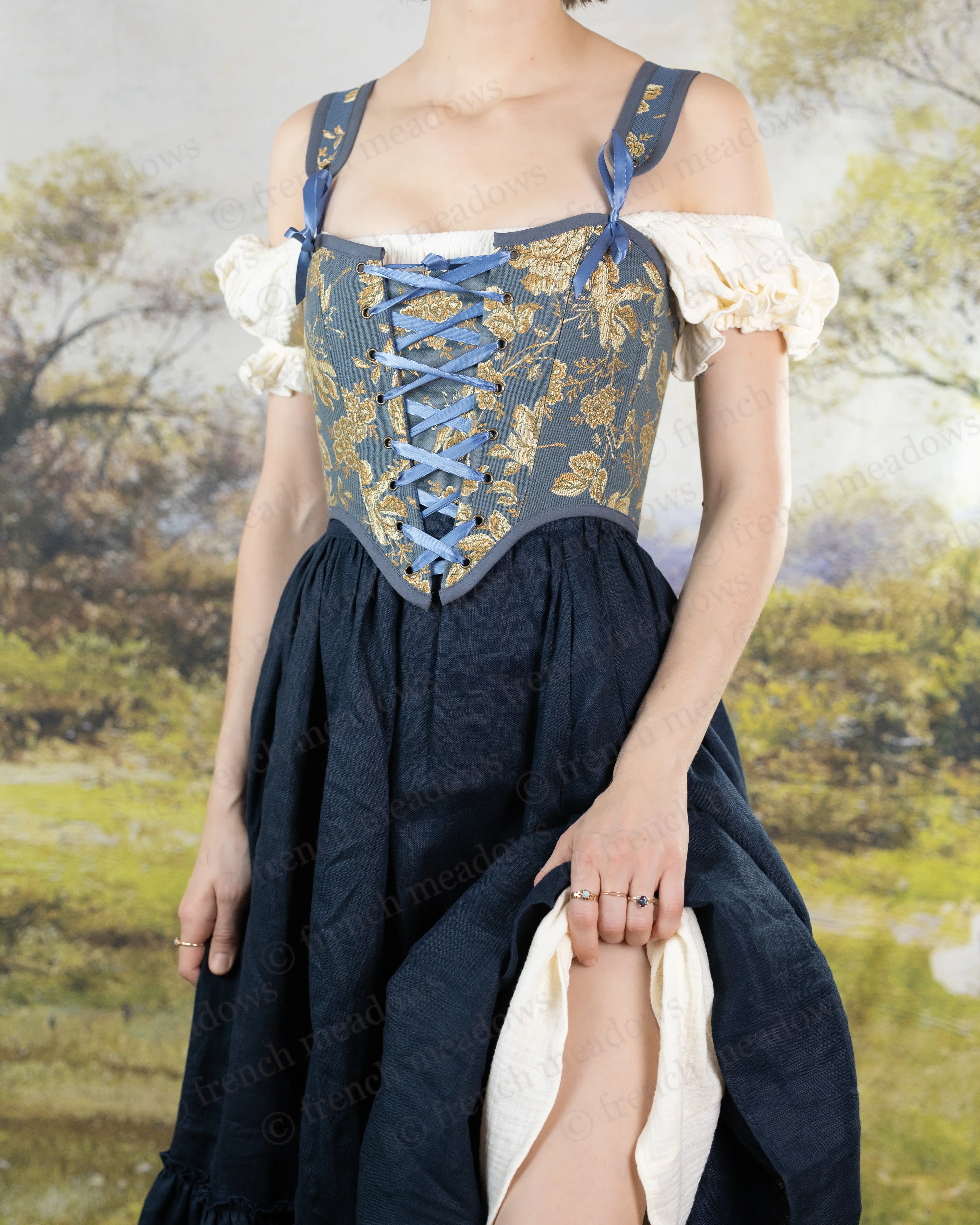 Ivory Cotton Milkmaid Dress - Image 7