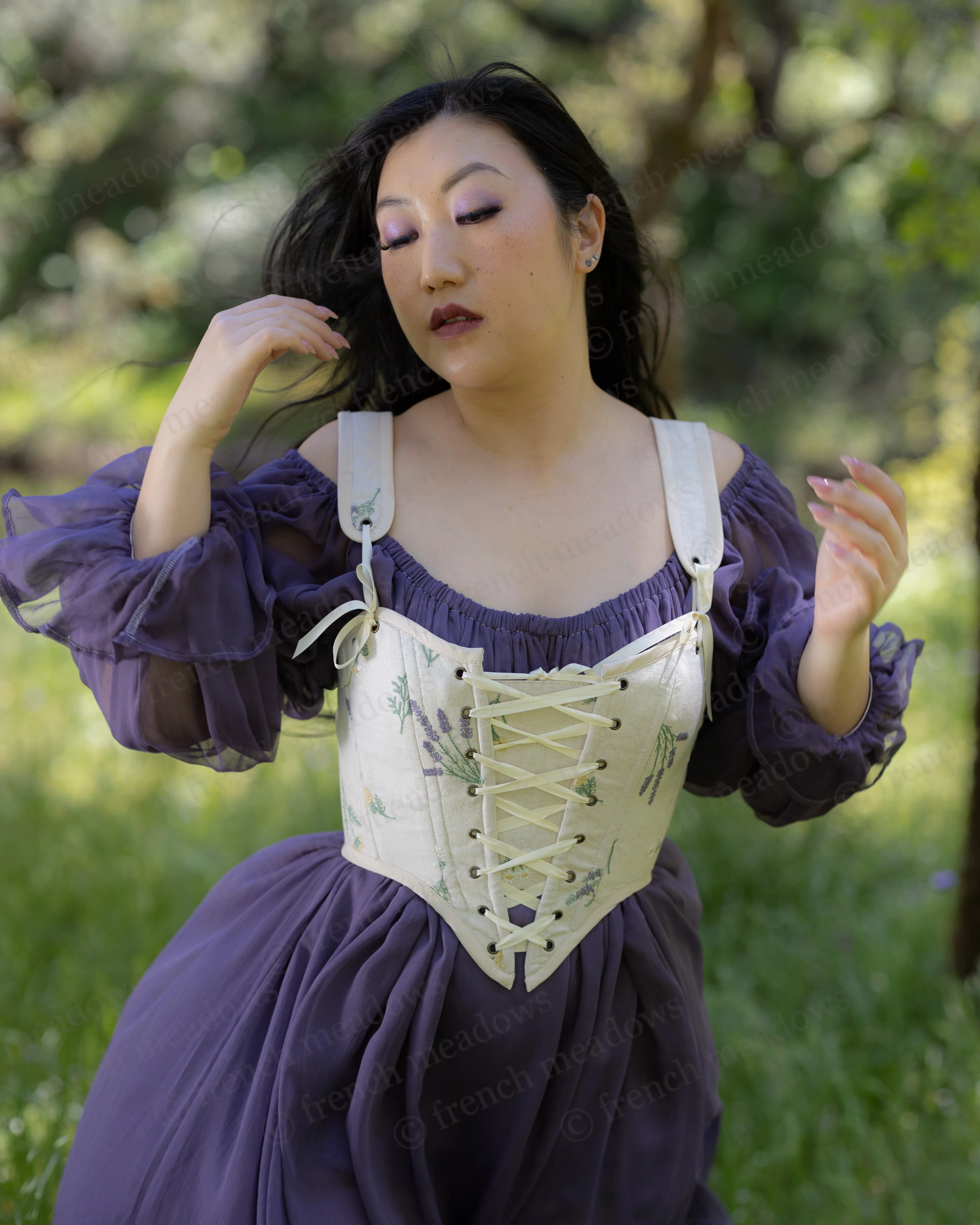 Dark Purple Chiffon Chemise - Image 10