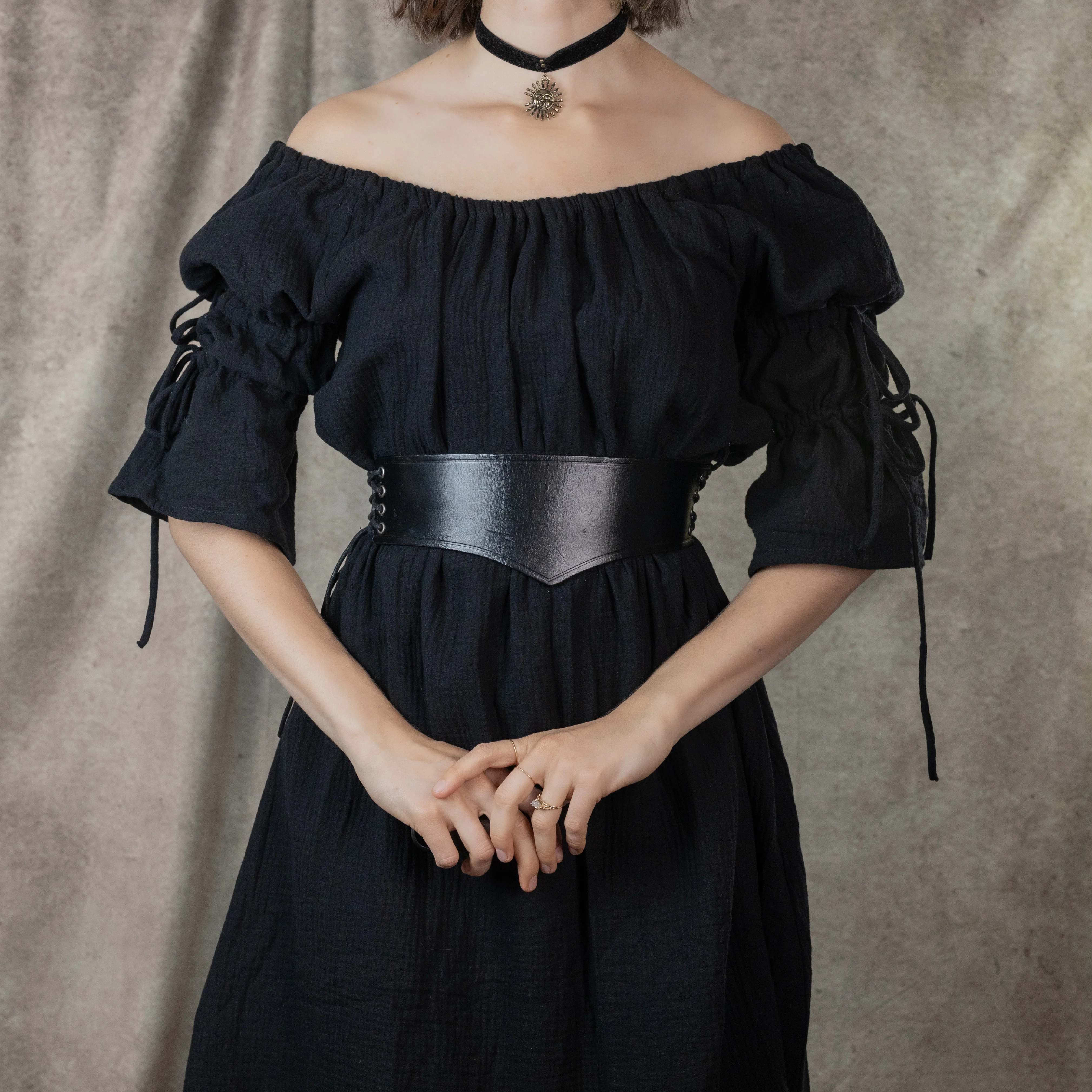 Wide Leather Waist Belt - Image 4