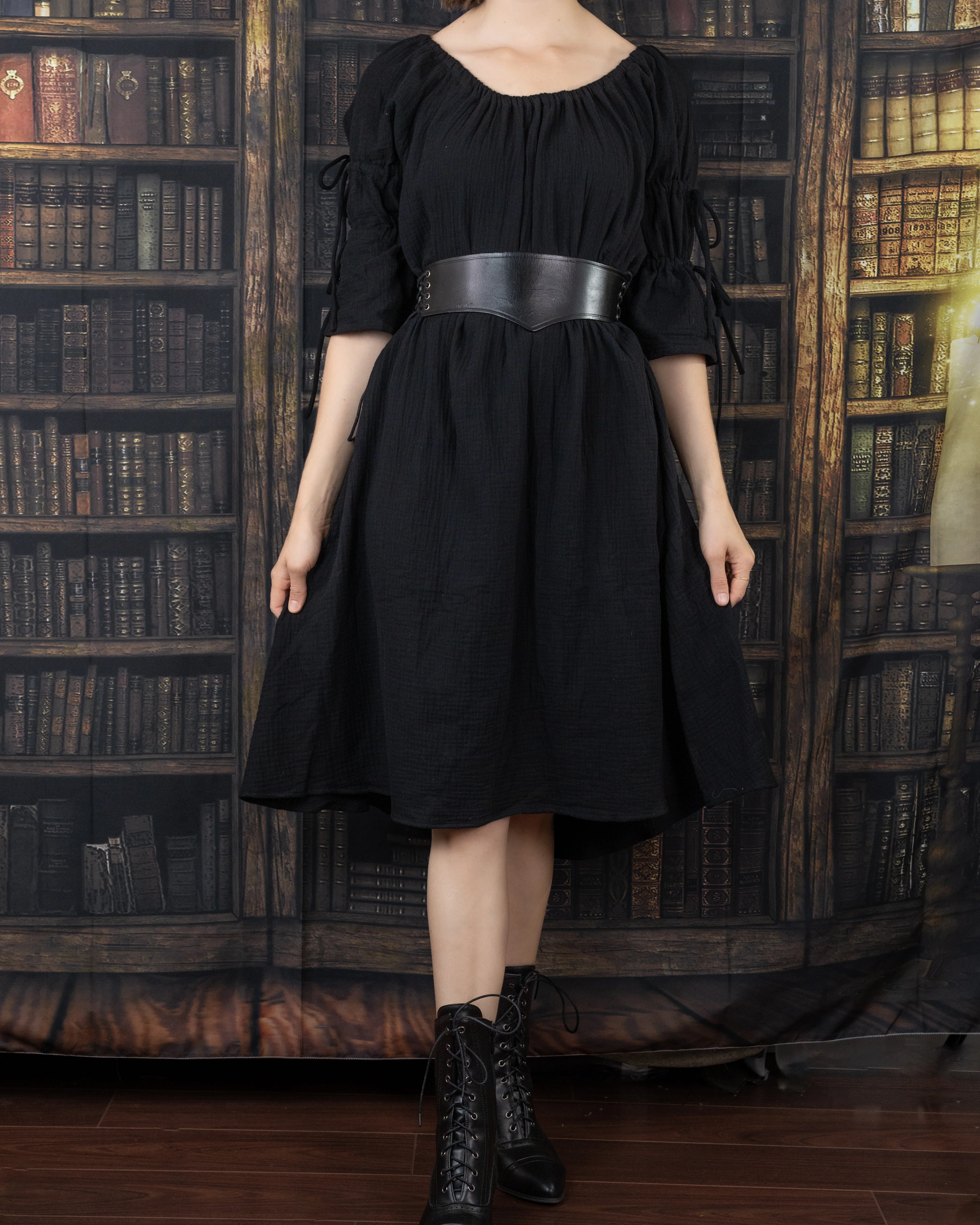 Wide Leather Waist Belt - Image 8