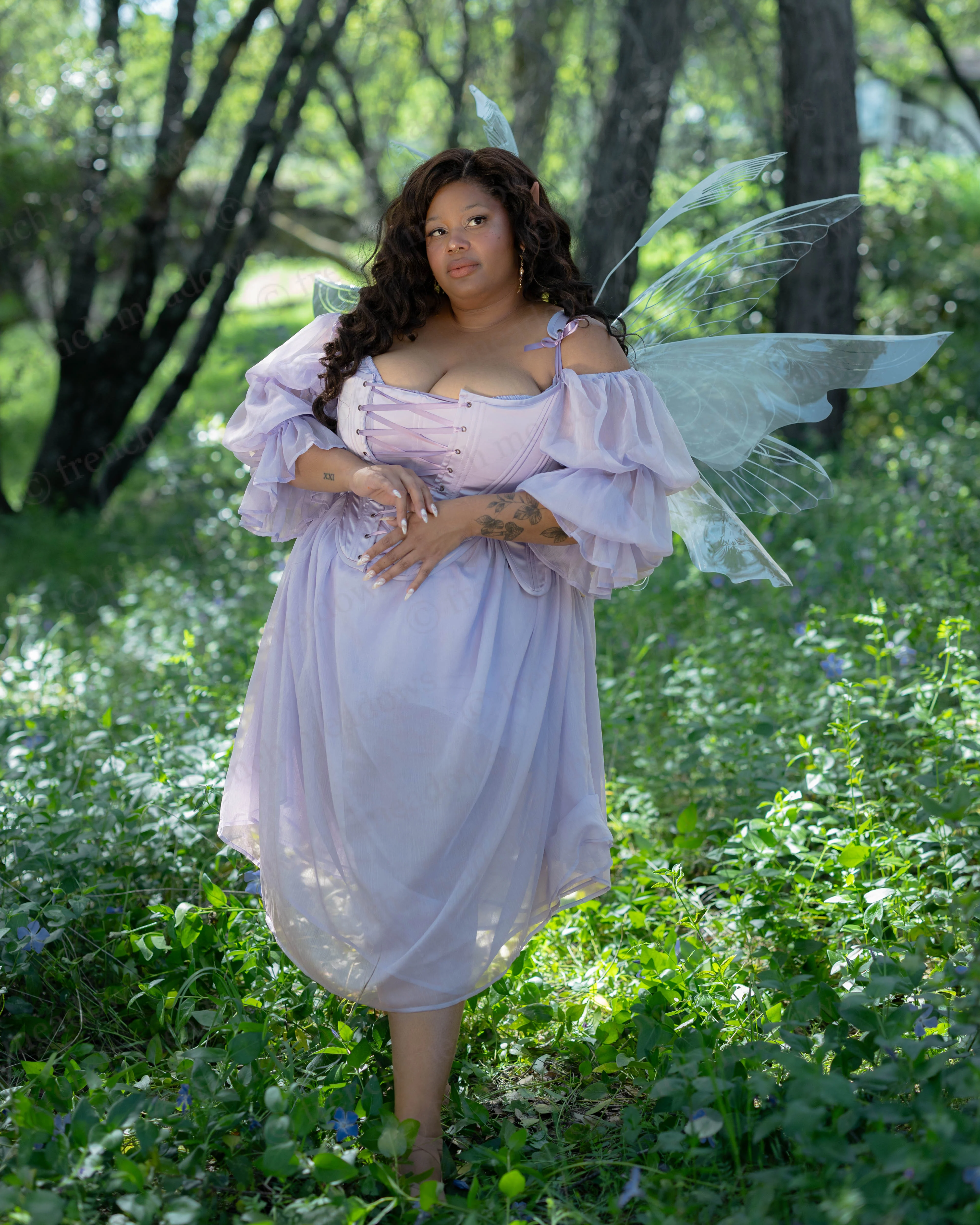 Lilac Chiffon Chemise - Image 10