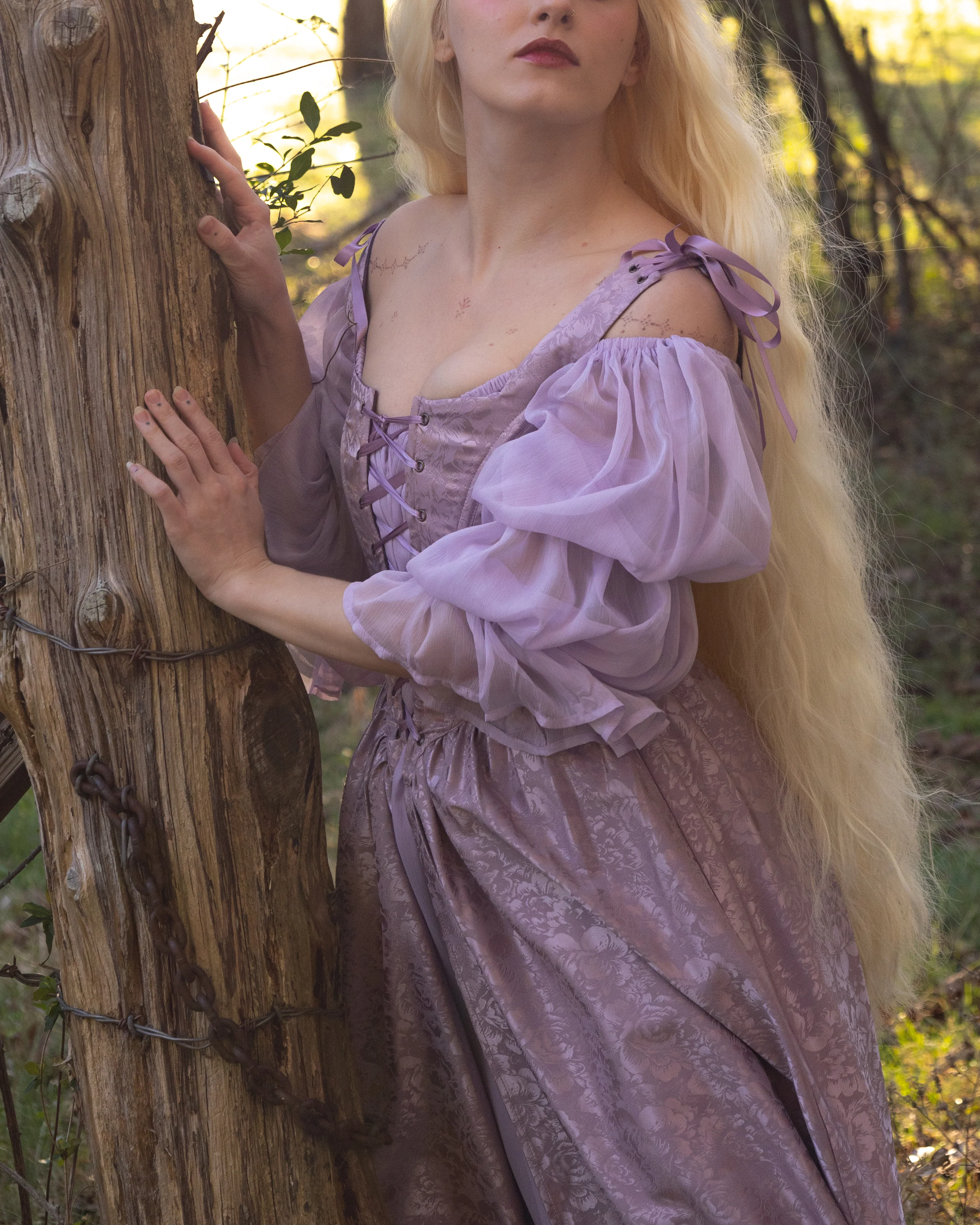 Lilac Chiffon Chemise - Image 5