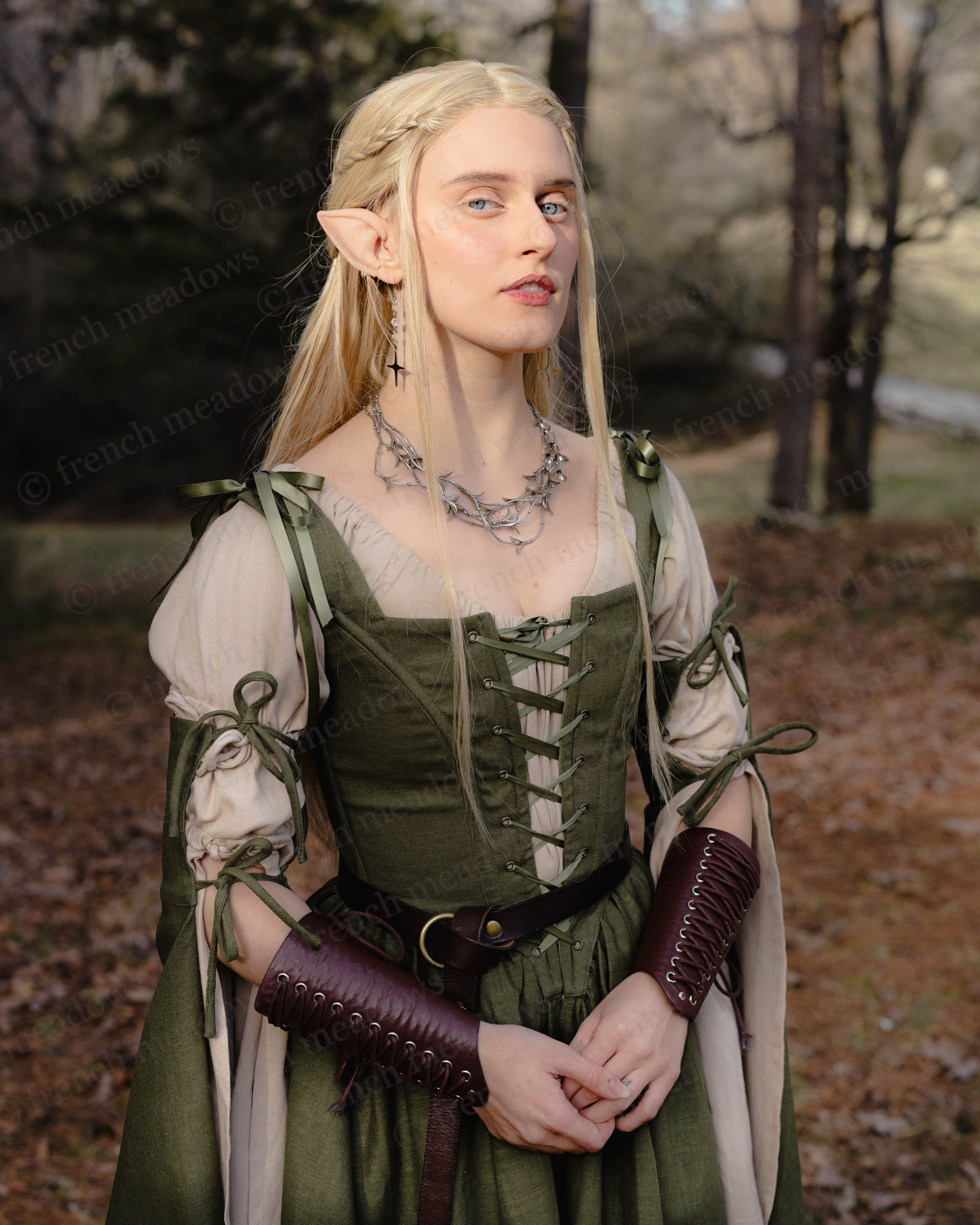 Natural Linen Bell Sleeve Chemise - Image 11