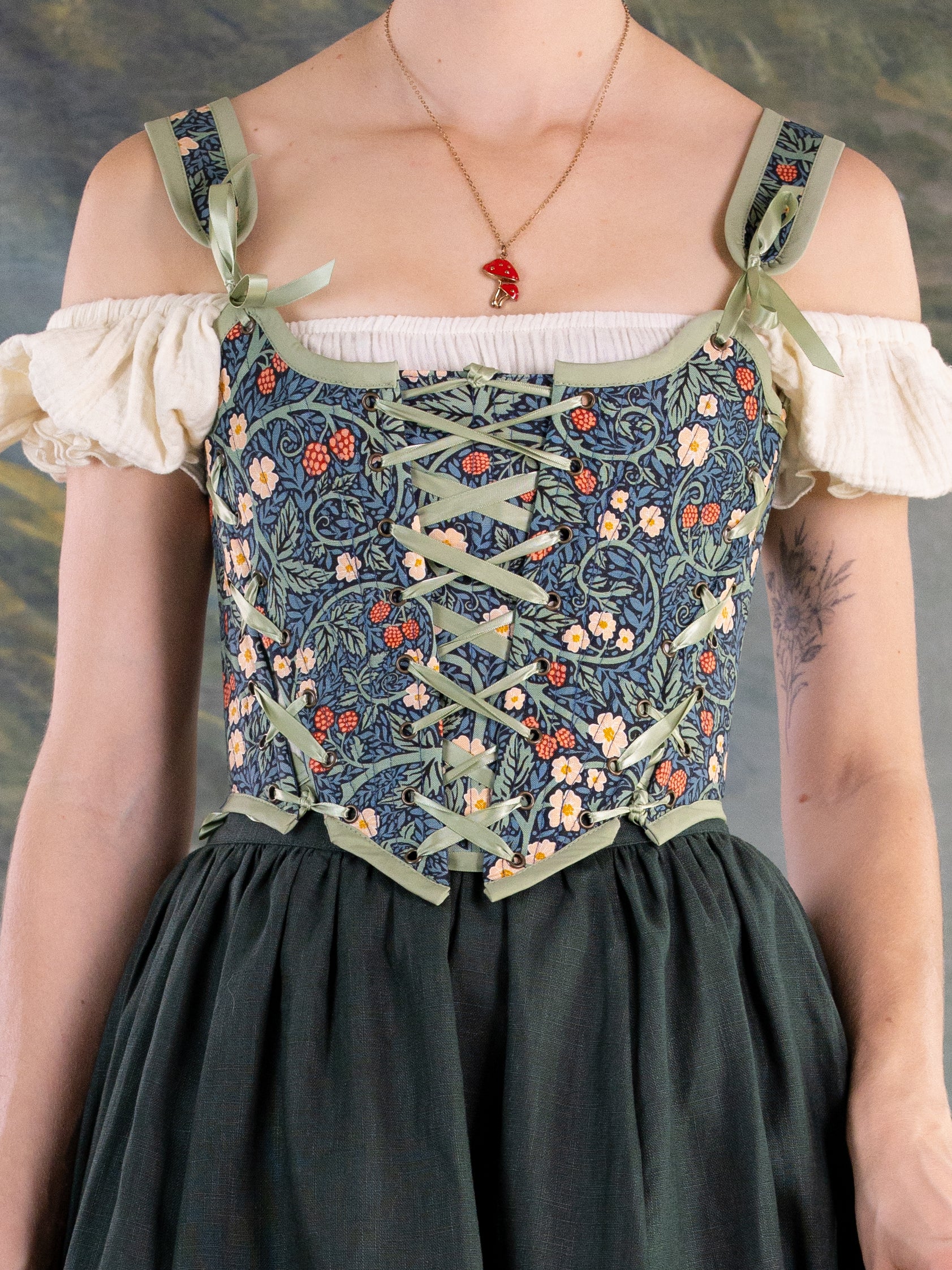 Raspberry Vines Princess Stays - Image 7