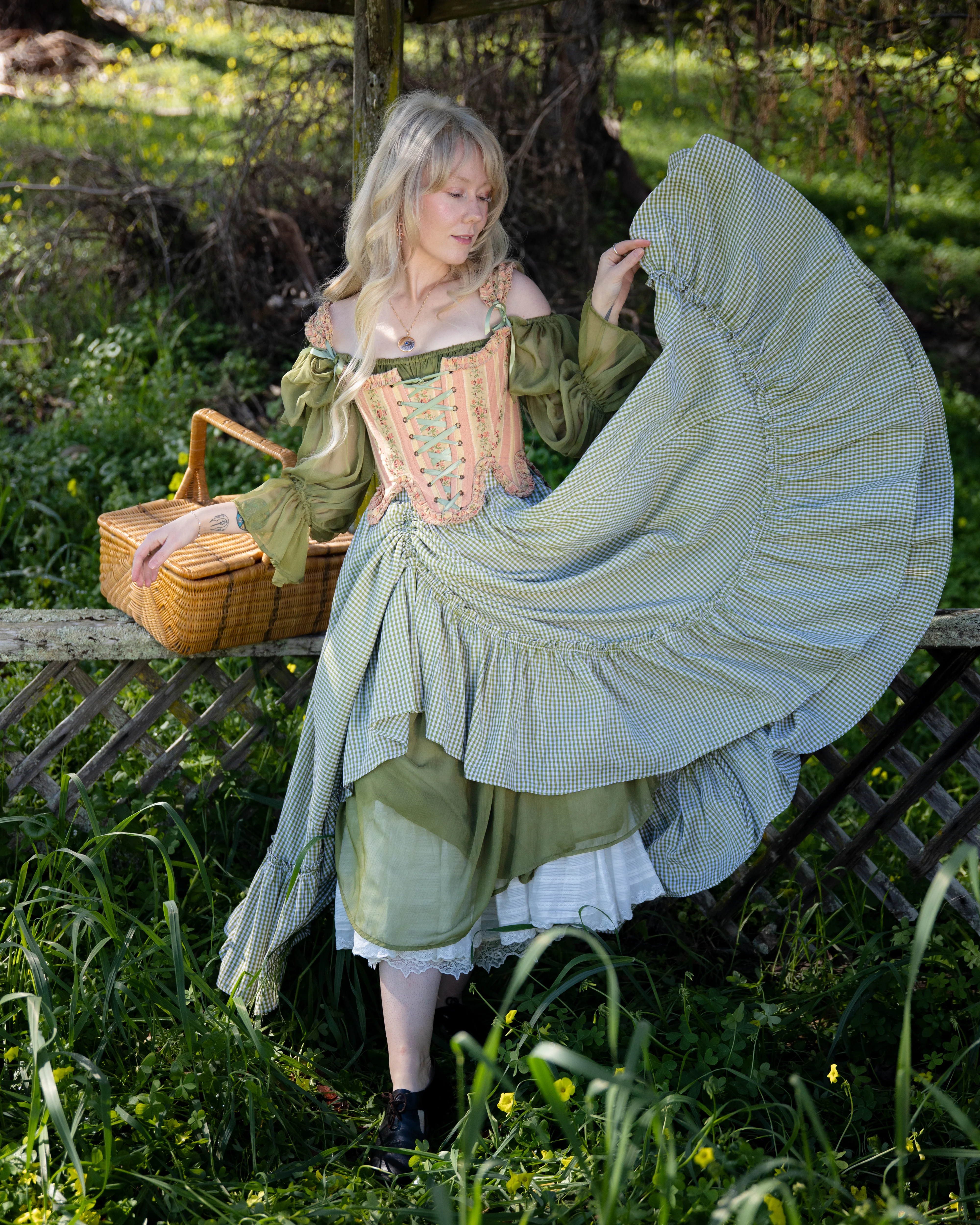 Sage Chiffon Chemise - Image 12