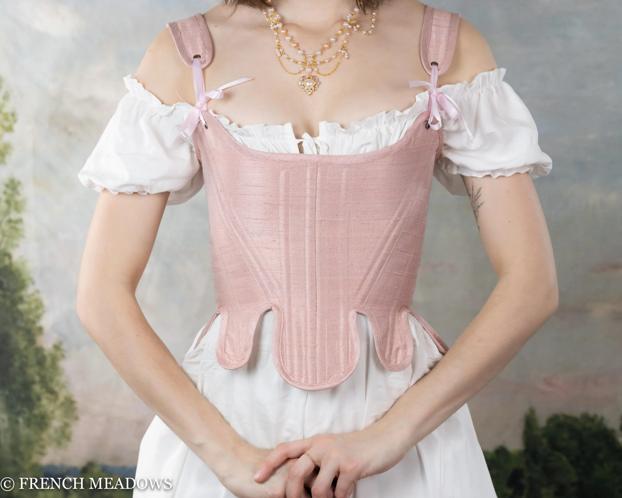 Short Puff Sleeve Chemise Dress - Image 3