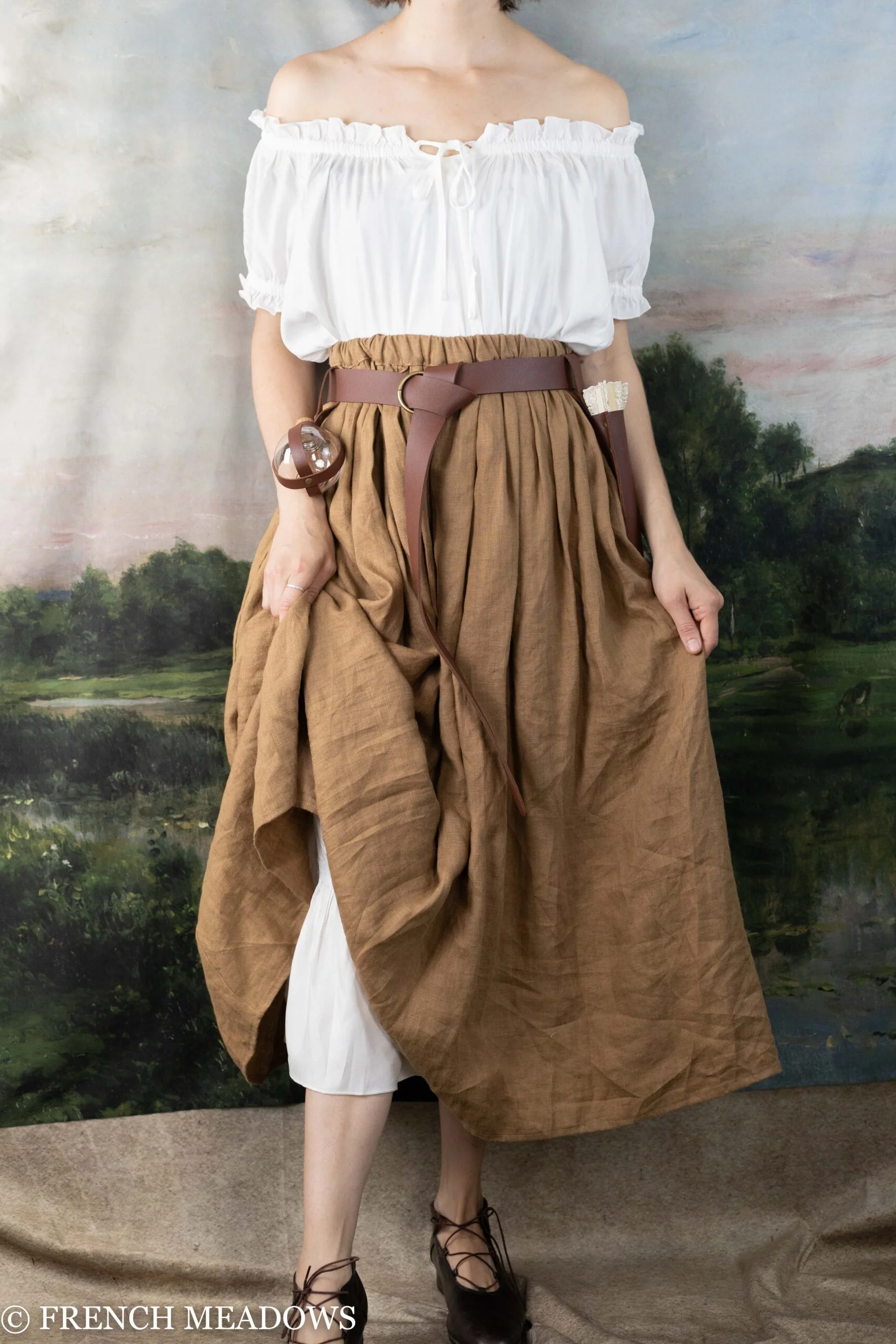 Short Puff Sleeve Chemise Dress - Image 6